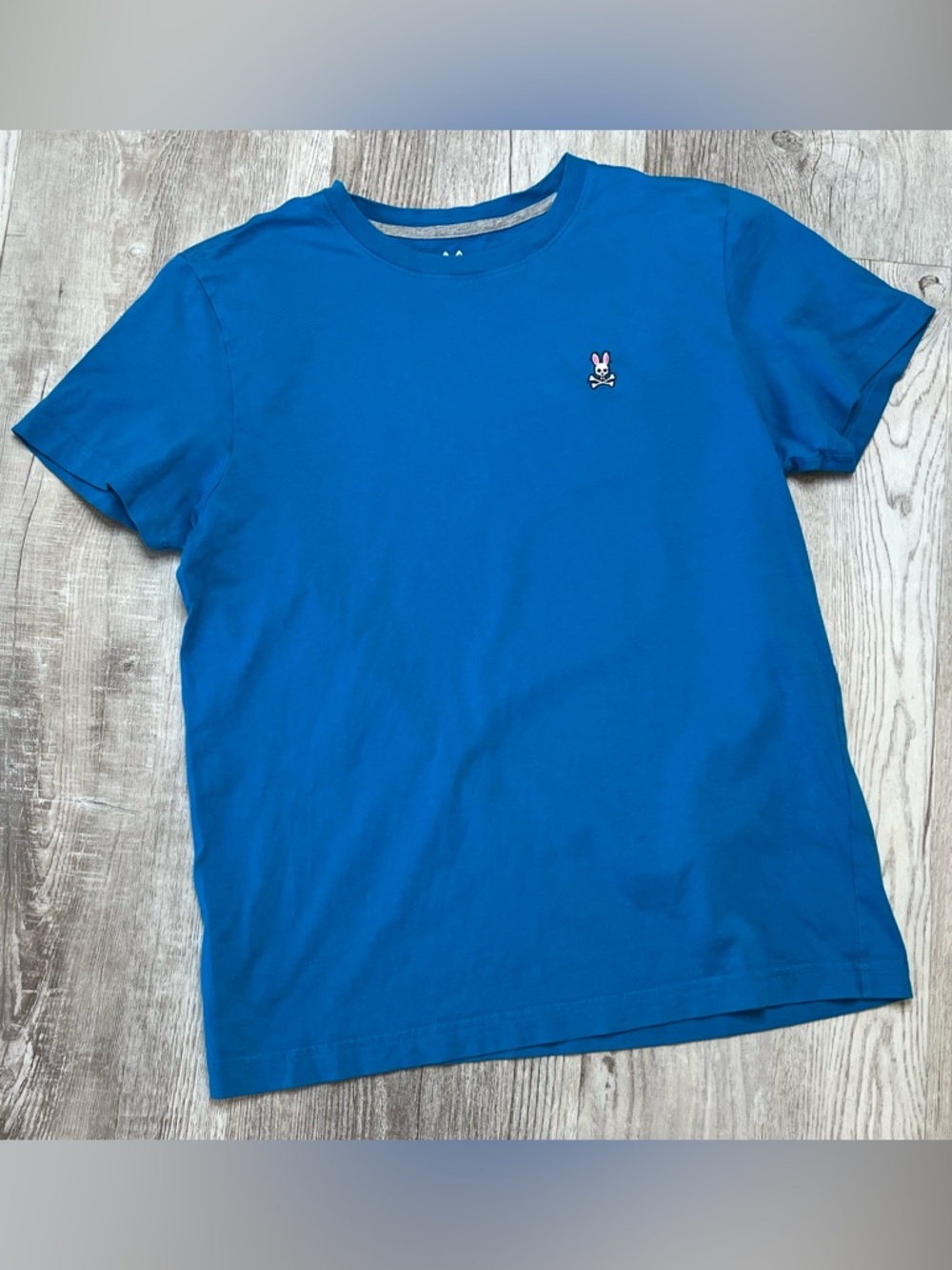Psycho Bunny Classic Crew Neck Tee Celestial Blue Mens Size XS Size3 Pima Cotton